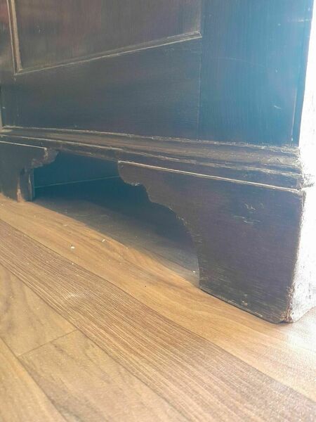 Large antique georgian oak chest of 6 drawers – A rare vintage treasure