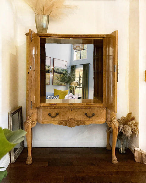 Exceptional drinks bar, baroque style, unique, large cocktail bar, 1940’s, for bespoke design – A rare vintage treasure