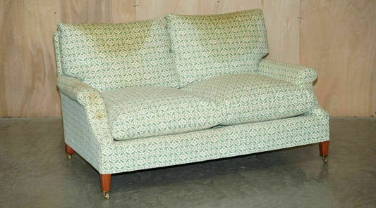 Comfortable howard & son's chairs ltd ticking fabric sofa feather fill cushions – A rare vintage treasure