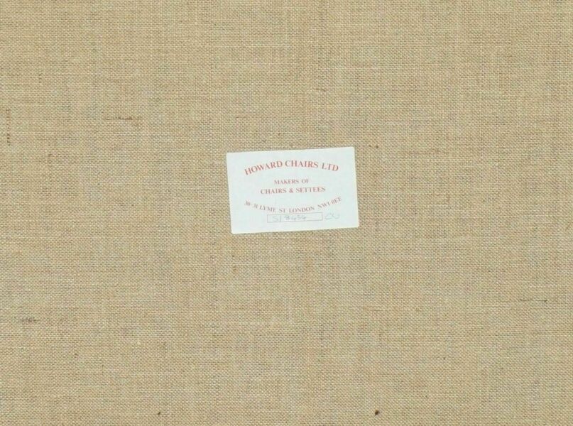 Comfortable howard & son's chairs ltd ticking fabric sofa feather fill cushions – A rare vintage treasure