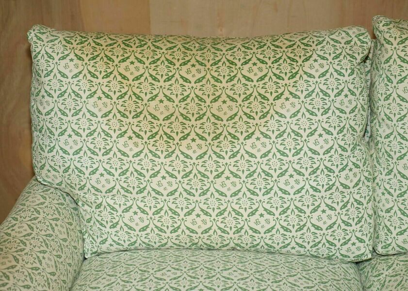 Comfortable howard & son's chairs ltd ticking fabric sofa feather fill cushions – A rare vintage treasure