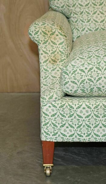 Comfortable howard & son's chairs ltd ticking fabric sofa feather fill cushions – A rare vintage treasure