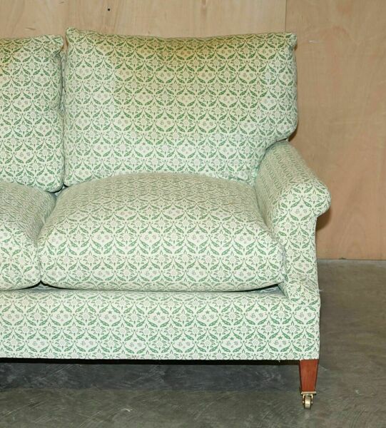 Comfortable howard & son's chairs ltd ticking fabric sofa feather fill cushions – A rare vintage treasure
