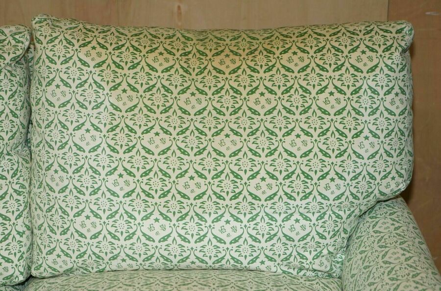 Comfortable howard & son's chairs ltd ticking fabric sofa feather fill cushions – A rare vintage treasure