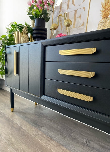 Mid century modern painted black g plan sideboard – A rare vintage treasure