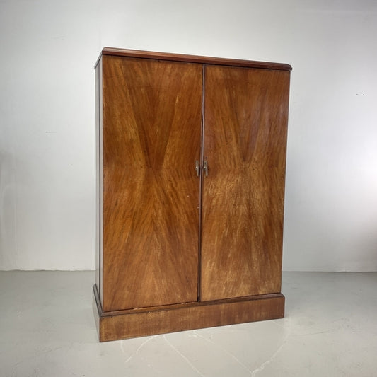 Art deco mahogany gentlemans wardrobe by compactom – A rare vintage treasure