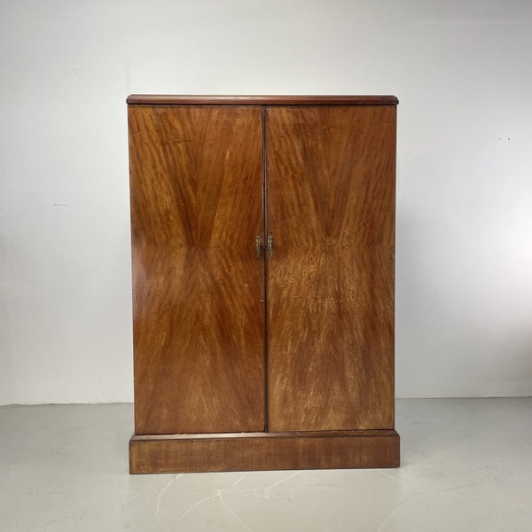 Art deco mahogany gentlemans wardrobe by compactom – A rare vintage treasure