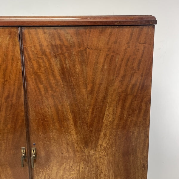 Art deco mahogany gentlemans wardrobe by compactom – A rare vintage treasure