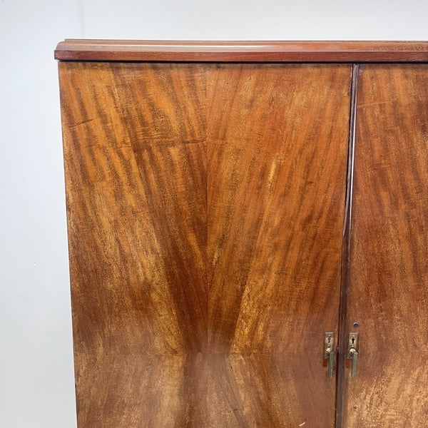 Art deco mahogany gentlemans wardrobe by compactom – A rare vintage treasure