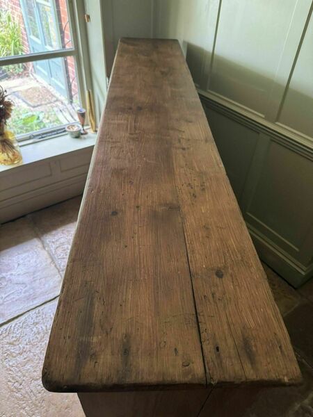 Vintage pine open bookcase sideboard shelving – A rare vintage treasure