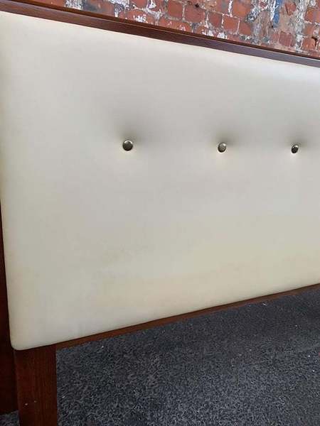 Midcentury g plan e gomme headboard with bedside – A rare vintage treasure