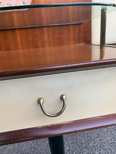 Midcentury g plan e gomme headboard with bedside – A rare vintage treasure