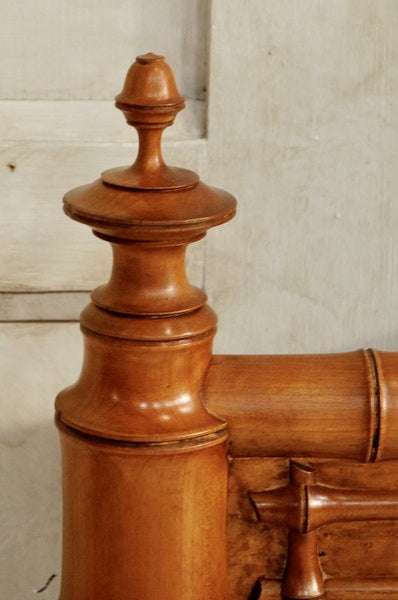 Antique faux bamboo hall bench – A rare vintage treasure