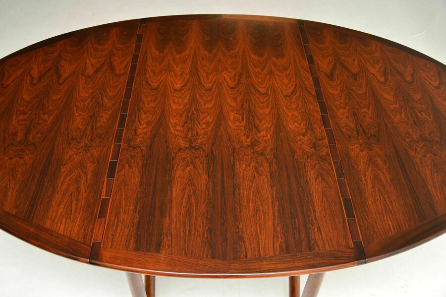 1960’s danish rosewood gate leg dining table by niels koefoed – A rare vintage treasure