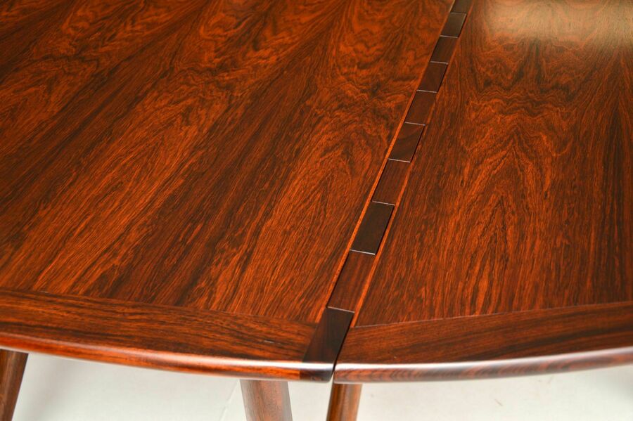 1960’s danish rosewood gate leg dining table by niels koefoed – A rare vintage treasure