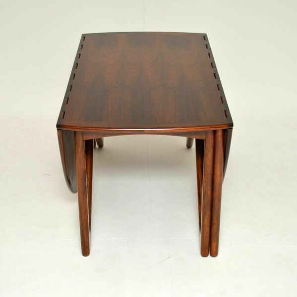 1960’s danish rosewood gate leg dining table by niels koefoed – A rare vintage treasure